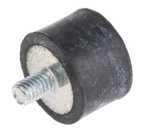 171-2592 RS PRO M4 Anti Vibration Mount, Male to Female Bobbin with 16.19kg Compression Load