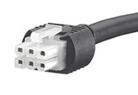 245135-0620 Molex 6 Way Female Mini-Fit Jr. to 6 Way Female Mini-Fit Jr. Wire to Board Cable, 2m