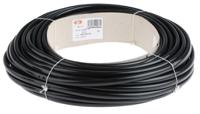 321-2048 SES Sterling PVC Black Cable Sleeve, 8mm Diameter, 25m Length