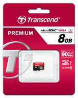 ts8gusdu1 Transcend 8 GB MicroSDHC Micro SD Card, Class 10, UHS-1 U1