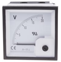 901-0542 RS PRO Analogue Voltmeter DC ±1.5 %, 68 x 68 mm