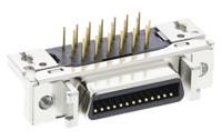 10226-5212pl 3M MDR 102 26 Way Right Angle Through Hole D-sub Connector Socket, 2.54mm Pitch