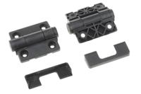 124-1910 RS PRO Thermoplastic Detent Hinge, Screw Fixing, 49mm x 45mm x 14mm