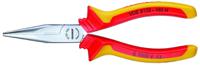 vde-8132-160-h Gedore VDE Long Nose Pliers, 160 mm Overall, Straight Tip, VDE/1000V, 50mm Jaw