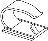 151-00831-rb20-pa66hirhs-bk HellermannTyton Black Polyamide Cable clip, 20mm Max. Bundle