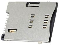 47553-2001 Molex, 47553 6 Way Push/Push Mini Memory Card Connector With Solder Termination