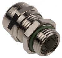 53112531 Lapp SKINTOP Series Nickel Plated Brass Cable Gland, M16 Thread, 4.5mm min., 9mm max., IP68