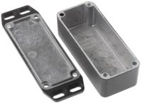 1590aflbk Hammond 1590 Series Black Die Cast Aluminium Enclosure, IP54, Flanged, Black Lid, 93 x 39 x 31mm