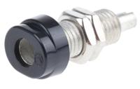 930175100 Hirschmann Test & Measurement Black Female Banana Socket, 4 mm Connector, Solder Termination, 16A, 30 V ac, 60V dc, Tin