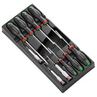 modat6pb Facom Precision & Standard Screwdriver Set, 10-Piece
