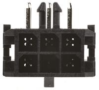 43045-0600 Molex Micro-Fit 3.0 Series Right Angle Through Hole PCB Header, 6 Contact(s), 3 mm Pitch, 2 Row, Shrouded