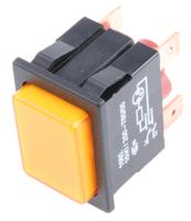 16600201 Marquardt Illuminated Push Button Switch, Latching, Panel Mount, DPST