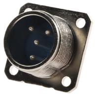 0430-820-06 Jaeger Circular Connector, 4 Contacts, Panel, Standard Connector, Male, IP65