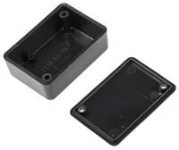 1551gbk Hammond 1551 Series Black ABS Enclosure, IP54, Black Lid, 50 x 35 x 20mm