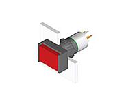 51-461036 EAO Illuminated Push Button Switch for Use with Series 51 Switches