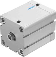 adn-63-50-i-p-a Festo Pneumatic Compact Cylinder - 536348 63 mm Bore, 50 mm ADN Series, Double Acting Acting