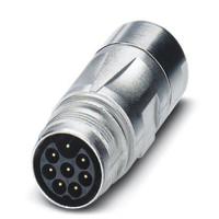 1618712 Phoenix Contact Circular Connector, 8 Contacts, Surface, M17 Connector, Plug, Male, IP67, ST Series