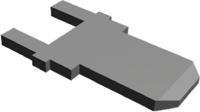 63525-1 TE Connectivity FASTON .187 Uninsulated Male Spade Connector, PCB Tab, 4.75 x 0.83mm Tab Size