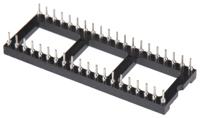 w30540ttrc Winslow 2.54mm Pitch Vertical 40 Way, Through Hole Turned Pin Open Frame IC Dip Socket, 5A