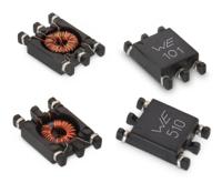 744252220 Wurth Elektronik, WE-SL3 Surface Mount Common Mode Line Filter with a Ferrite Core, 22 μH Dual -30 to 50 % 700 mA Idc