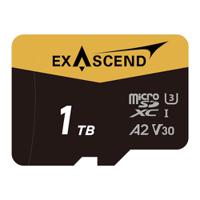 ex1tusdu1-ad Exascend 1 TB MicroSDXC Micro SD Card, A2, Class 10, UHS-1 (U3), V30