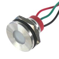 pl19sl092 CML Innovative Technologies PL19SL Series Green, Red Panel LED, 12V, 19mm Mounting Hole Size, Lead Wires Termination,