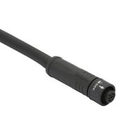 au-08bffm-ql8d01 Amphenol Industrial Female 6 way X Lock A size to Unterminated Free End Sensor Actuator Cable, 1 m