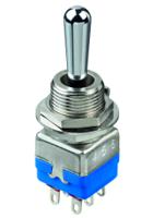 12144-1rak APEM Toggle Switch, Panel Mount, On-On-Momentary, DPST, Solder Lug Terminal, 30V dc