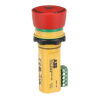 2tla030054r0100-inca-1 ABB Twist Release Emergency Stop Push Button, Panel Mount, 22.5mm Cutout, 2NC
