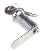 b448032 Euro-Locks a Lowe & Fletcher group Company Camlock, 37.7mm Panel-to-Tongue, 20.1 x 17.6mm Cutout, Key Unlock