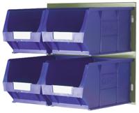 771-9203 RS PRO PP Storage Bin, 350mm x 205mm x 132mm, Blue