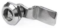192-9653 RS PRO Silver Stainless Steel Triangular Key, 32mm Panel-to-Tongue, Triangle Head Unlock