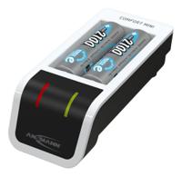 1001-0091-01 Ansmann Comfort Mini Battery Charger For NiMH AA, AAA 2 Cell 1.2V 400mA, Batteries Included