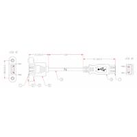 286-3697 RS PRO USB 2.0, Female USB A to Female USB A, 480Mbps, 0.1m