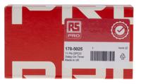 178-5025 RS PRO Plug In Timer Relay, 12 → 240V ac/dc, 0.1 s → 10days, 1-Function, DPDT