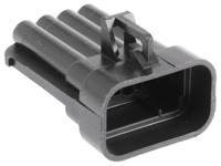 12047931 Delphi, Metri-Pack 150 Automotive Connector Plug Black Cable Mount 8 Way, Crimp Termination