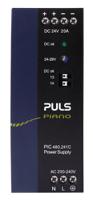 pic480241c PULS PIANO Switched Mode DIN Rail Power Supply, 230V ac, 24V dc dc Output, 20A Output, 480W