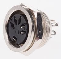 490-844 RS PRO 5 Pole Din Socket, 4A, 100 V ac, Female, Panel Mount