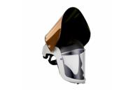 7100257936-m-307 3M Versaflo Black, White Safety Helmet with Chin Strap, Ventilated