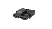 flhs4100 Amphenol Communications Solutions FLHS4100 Series Straight Wire Mount PCB Socket, 4-Contact, 1-Row, 2.5mm Pitch, Crimp