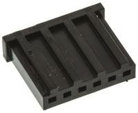 280360 TE Connectivity, AMPMODU MOD II Female Connector Housing, 2.54mm Pitch, 6 Way, 1 Row