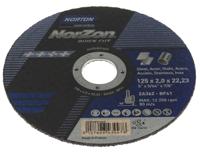 66252831463 Norton Cutting Disc Zirconium Cutting Disc, 125mm x 2mm Thick, P36 Grit, 5 in pack
