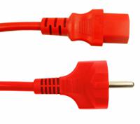 279-6303 RS PRO Straight CEE 7/7 Plug to Straight IEC C13 Socket Power Cord, 500mm