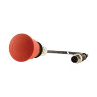 185183-c22-pvt45p-k02-p10 Eaton 185183 Series Turn to Release Emergency Stop Push Button, 45mm Cutout, 2NC, IP65, IP66, IP67, IP69K