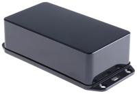 bim2004ip-blk CAMDENBOSS Series 2000 Series Black ABS Enclosure, IP65, Flanged, Black Lid, 140 x 65 x 40mm