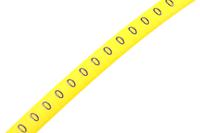 901-10133 HellermannTyton Ovalgrip Slide On Cable Markers, Black on Yellow, Pre-printed "0", 1.7 → 3.6mm Cable,