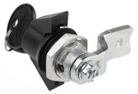 146-1794 RS PRO Black Cabinet Lock, 8.5mm Panel-to-Tongue, 22.2 x 20.2mm Cutout, Key Unlock