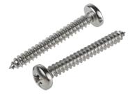 797-6156 RS PRO Plain Stainless Steel Pan Head Self Tapping Screw, N°10 x 1.1/2in Long 38mm Long