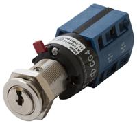 7-350172-ni Kaba Key Switch, DP-CO, 10 A 2-Way Random-Key