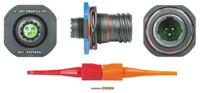 8d709z98pn Souriau Sunbank by Eaton, 8D, Copper Alloy 3 Way Panel Mount MIL Spec Circular Connector Receptacle, Pin Contacts,Shell